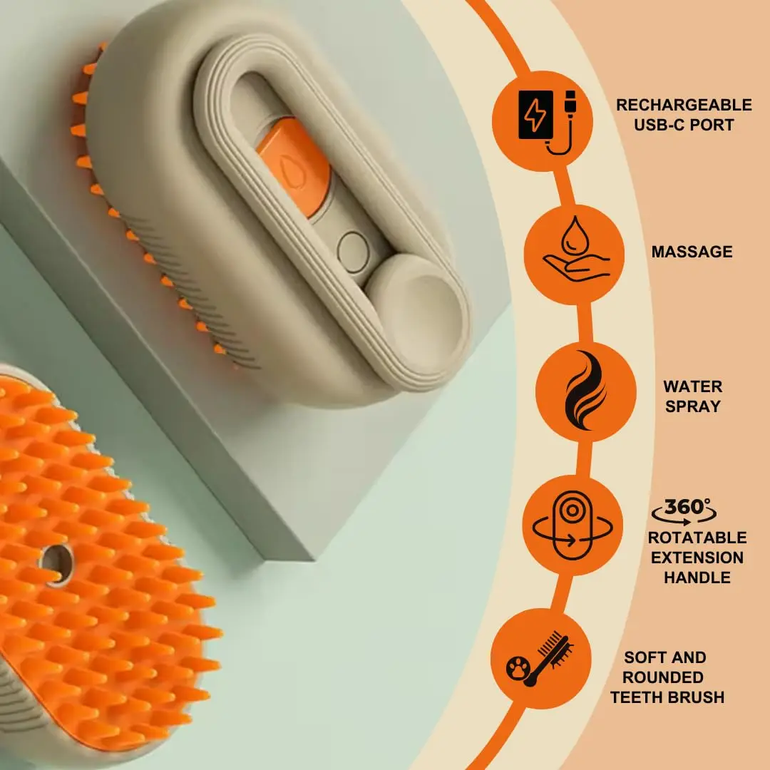 hydropaws Pro 3-in-1 pet Hair Brush - Image 2